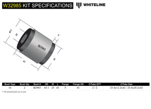 Whiteline Rear Shock Absorber - Lower Bushing Kit - Z32 / R32