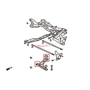 ZSS Front Lower Control Arm Bushes (Pillow Ball) fits Mitsubishi Lancer Evolution CT9A