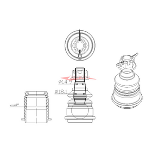 ZSS Front Lower Control Arm & Tension Rods + Sway Bar Endlinks V2 Fits Nissan S13 Silvia, A31 Cefiro & Z32 300ZX