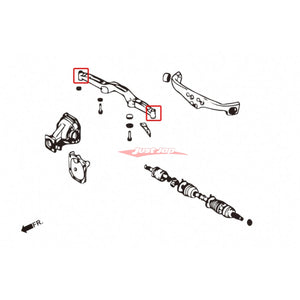 ZSS Rear Diff Support Member Bushes (45mm) fits Mitsubishi Lancer Evolution 4-9 (CN9A/CP9A/CT9A)