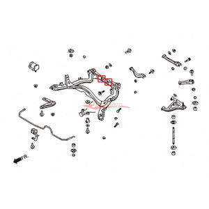 ZSS Rear Diff Support Member Bushes fits Nissan S14/S15/R32/R33/R34/Z32
