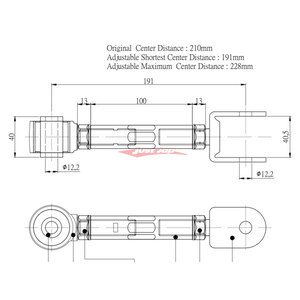 ZSS Rear Traction Rods (Hardened Rubber) fits Nissan A31/S13/S14/S15/R32/R33/R34/Z32/C33/C34/C35/Z32