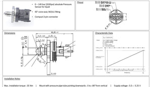 Link 140 Bar Pressure Sensor (HPS)
