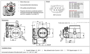 Link Electronic Throttle Body Kit - 54mm (ETB54)
