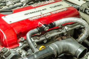 Radium 10AN Male Press-Fit, SR20DET S13 Exhaust