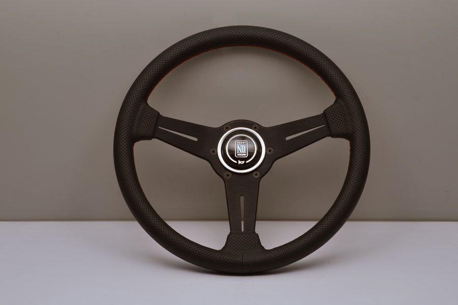 Nardi 360mm Perforated Classic with Black Spokes