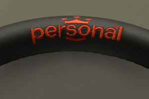 Personal 350mm Black Leather Pole Position