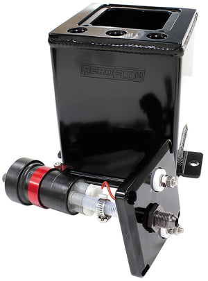 Aeroflow Single 40mm Pump Surge Tank - Black Finish