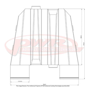 PWR UNIVERSAL ELITE 3000 Water To Air Intercooler