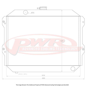 PWR 55mm Radiator - Nissan 260Z 2.6L 74-78