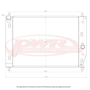 PWR 42mm Radiator - Chevrolet Corvette C6 05-13