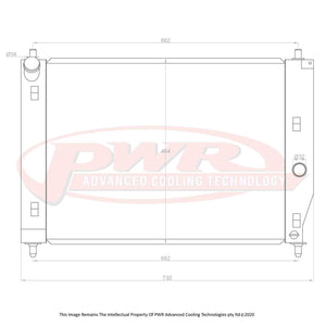 PWR 42mm Radiator - Chevrolet Corvette C6 05-13