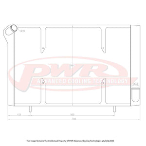 PWR 55mm Radiator - Chevrolet Corvette Stingray C3 V8 68-82