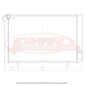 PWR 55mm Radiator - Chevrolet Corvette Stingray C3 V8 68-82
