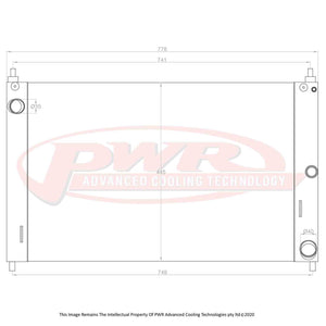 PWR 55mm Radiator - Ford Falcon AU 98-02