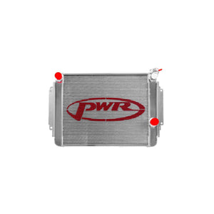 PWR 55mm Crossflow Radiator - Holden HG-HK Chev V8 68-72