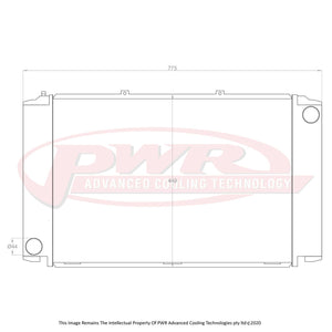 PWR 55mm Radiator - Porsche 928 S4 V8 87-89