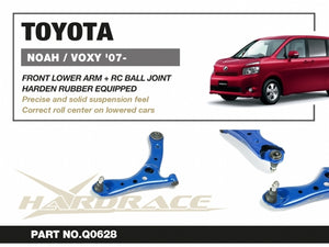 Hardrace Front Lower Control Arm + RC Ball Joint  - Toyota Noah R70, R80