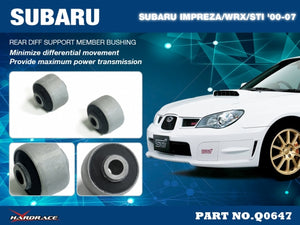 Hardrace Rear Diff Support Member Bushing - Subaru Impreza WRX/STI GD, GG