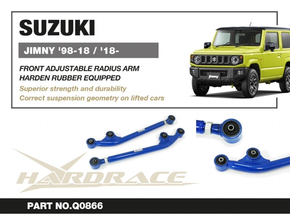 Hardrace Front Adjustable Radius Arm - Suzuki Jimny
