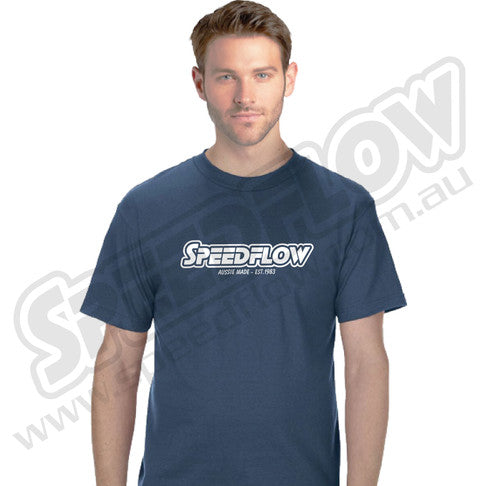Speedflow Logo Tee - Blue - Large