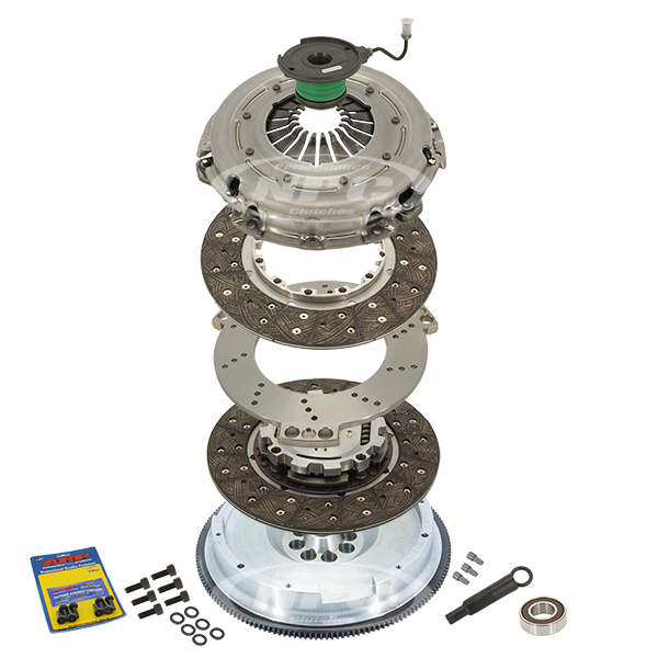 NPC 260mm Coppermix Twin Plate Sprung Center (replaces factory dual-mass flywheel) - Ford Mustang GT