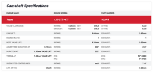 Kelford Camshaft Set - 1JZ VVTi