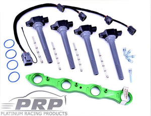 Platinum Racing Products - Nissan SR20 Coil Kit for S13 & Series 1 S14 & 180SX, Big Hole Rocker Cover
