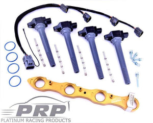Platinum Racing Products - Nissan SR20 Coil Kit for S13 & Series 1 S14 & 180SX, Big Hole Rocker Cover