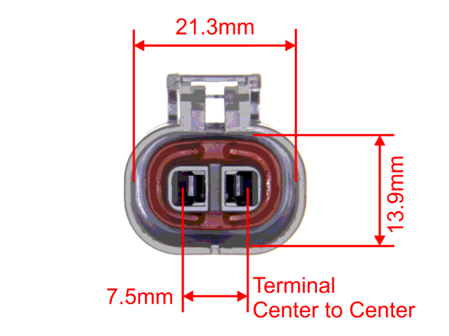 Nissan 2 Pin Grey Alt/FP Connector