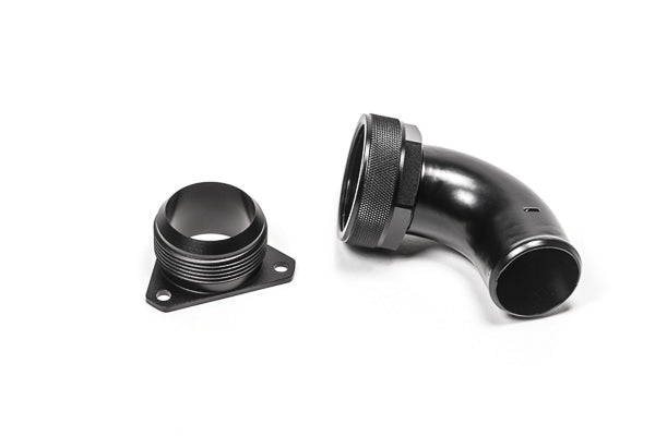 Radium FCST-X 3-Bolt, Remote Mount Fill Neck, 24AN Elbow, 1.5in Barb