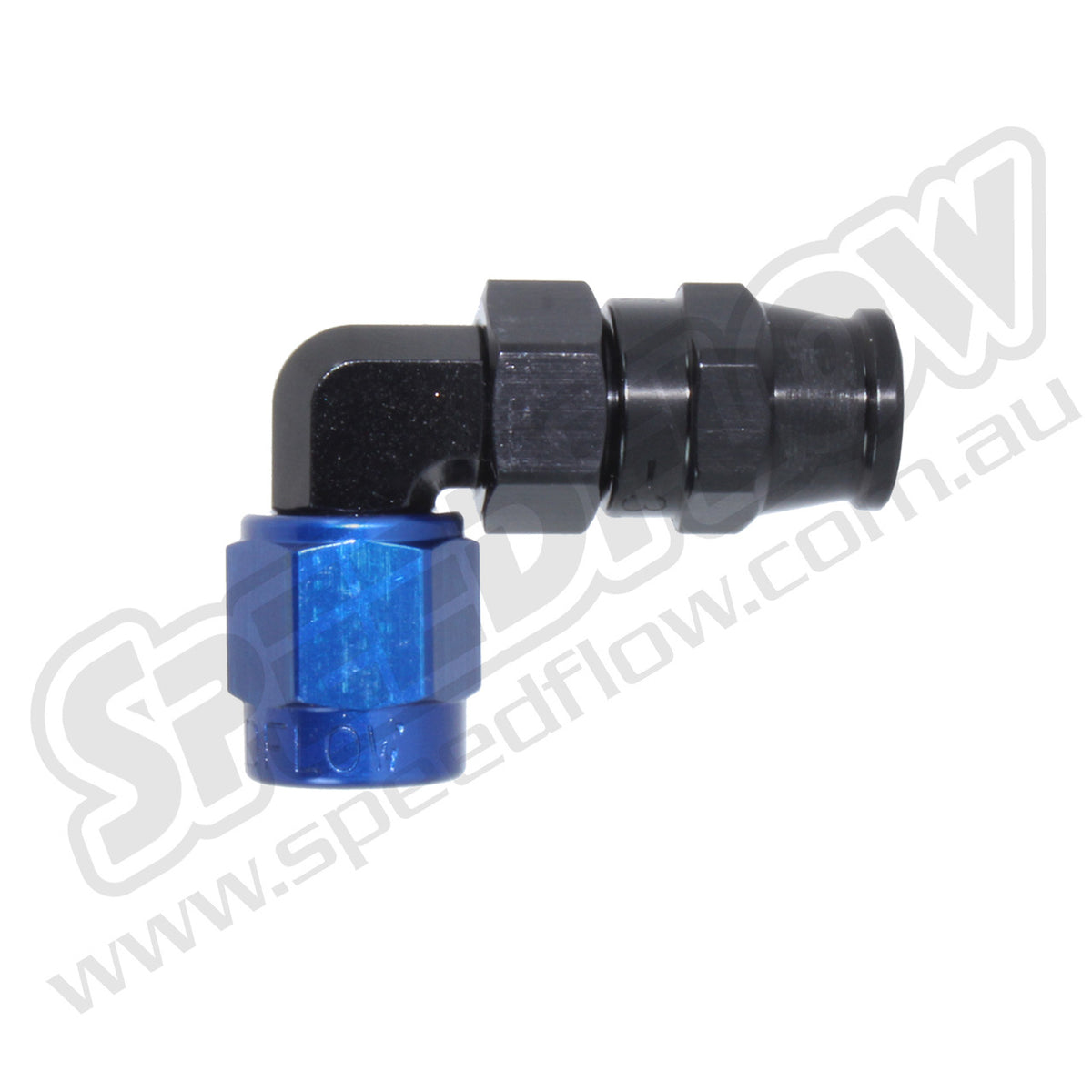 Speedflow 06AN 200 Series 90° Hose End - Blue/Black
