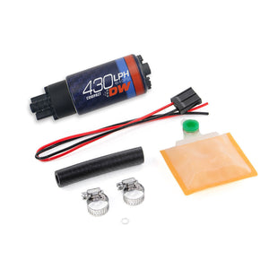 Deatschwerks DW430c, 430lph compact fuel pump without clips w/ Universal install kit