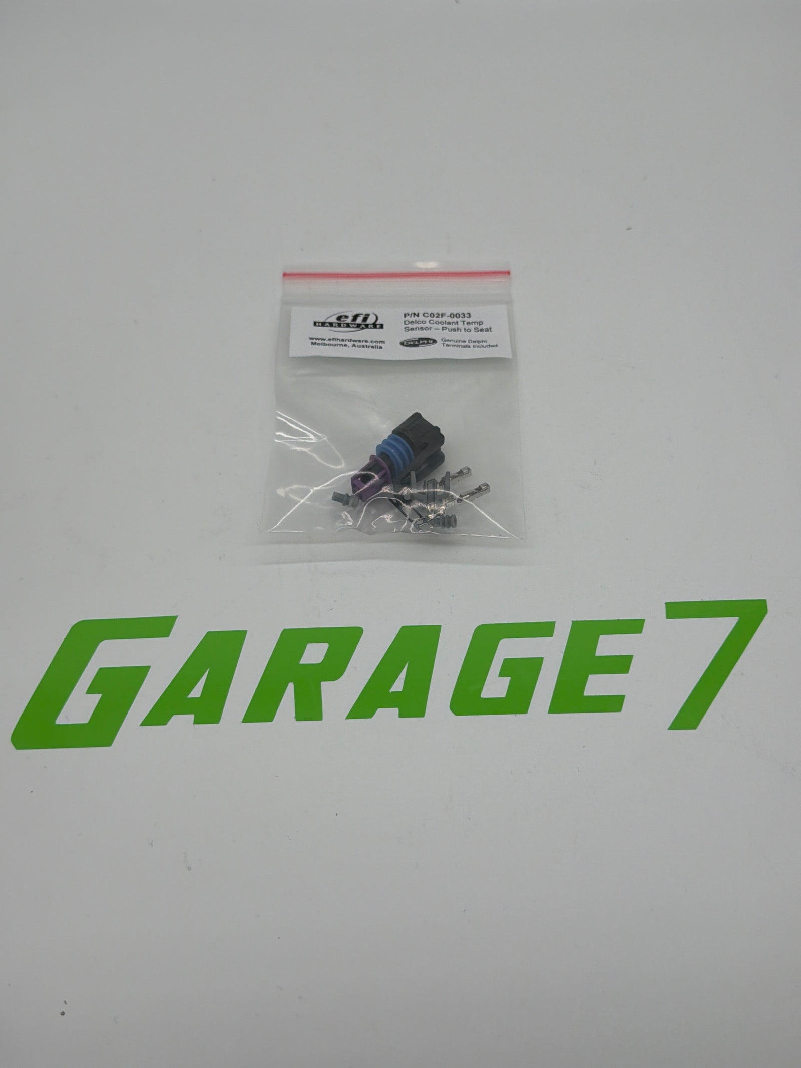 Delco Water Temperature Sensor Connector - Push to Seat