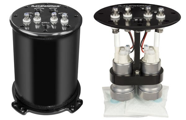 Raceworks 2.8L Surge Tank Suits Single/Twin Pumps