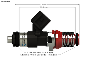 Injector Dynamics ID1700-XDS Injectors Set of 4 - Subaru WRX/STI/Forester/Liberty 2001+