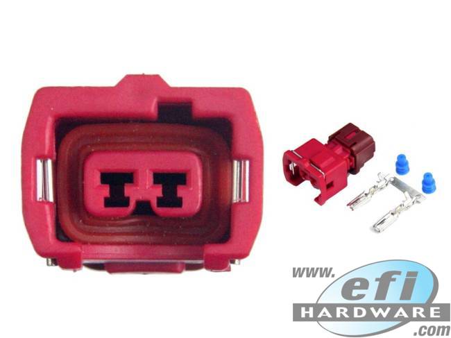 Nissan 2 Pin Coolant Temperature Sensor Connector - Early - Red