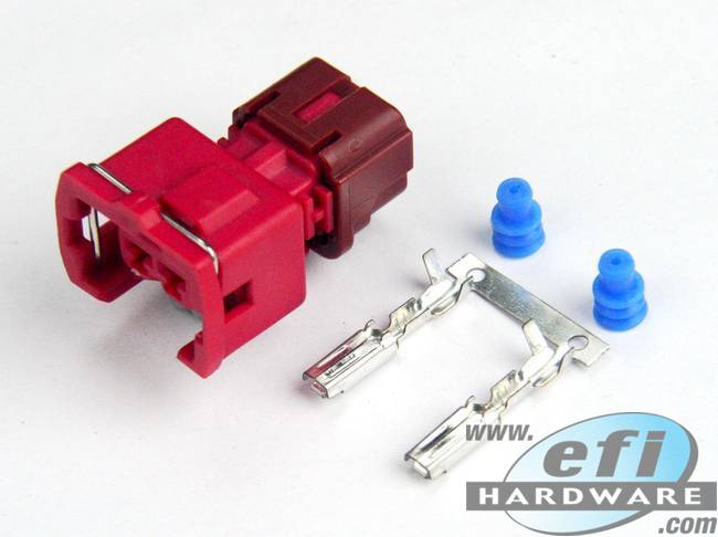 Nissan 2 Pin Coolant Temperature Sensor Connector - Early - Red