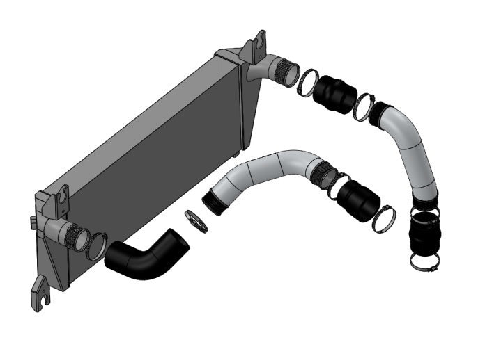 PWR Intercooler Pipe Kit - Ford Ranger PX/Mazda BT50 3.2L 2012+