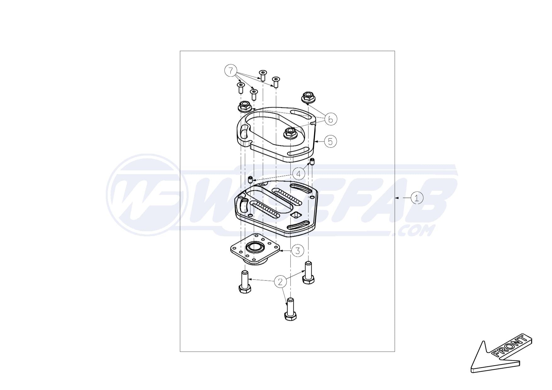 Wisefab Front V2 Top Mount (Left)
