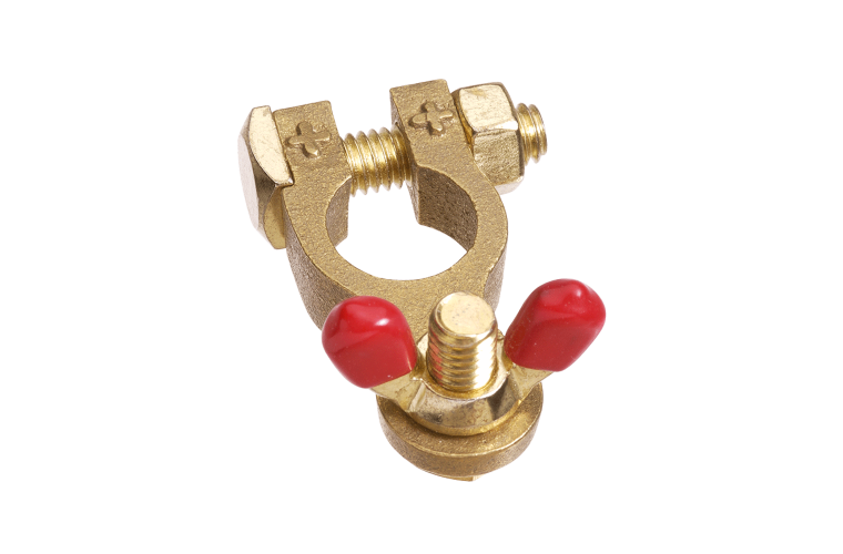 Projecta Postive Brass Battery Terminal - with Wingnut
