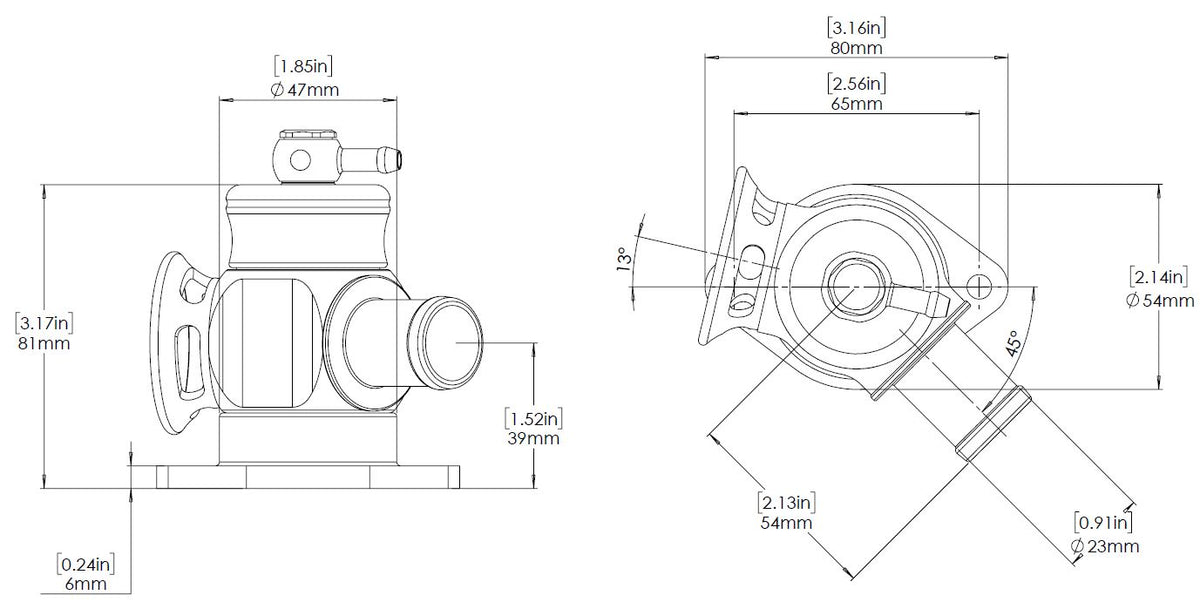 Turbosmart Kompact Plumb Back - Shortie - HKS