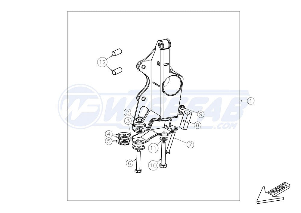 Wisefab Nissan S14 FrontRackKnuckleLeft