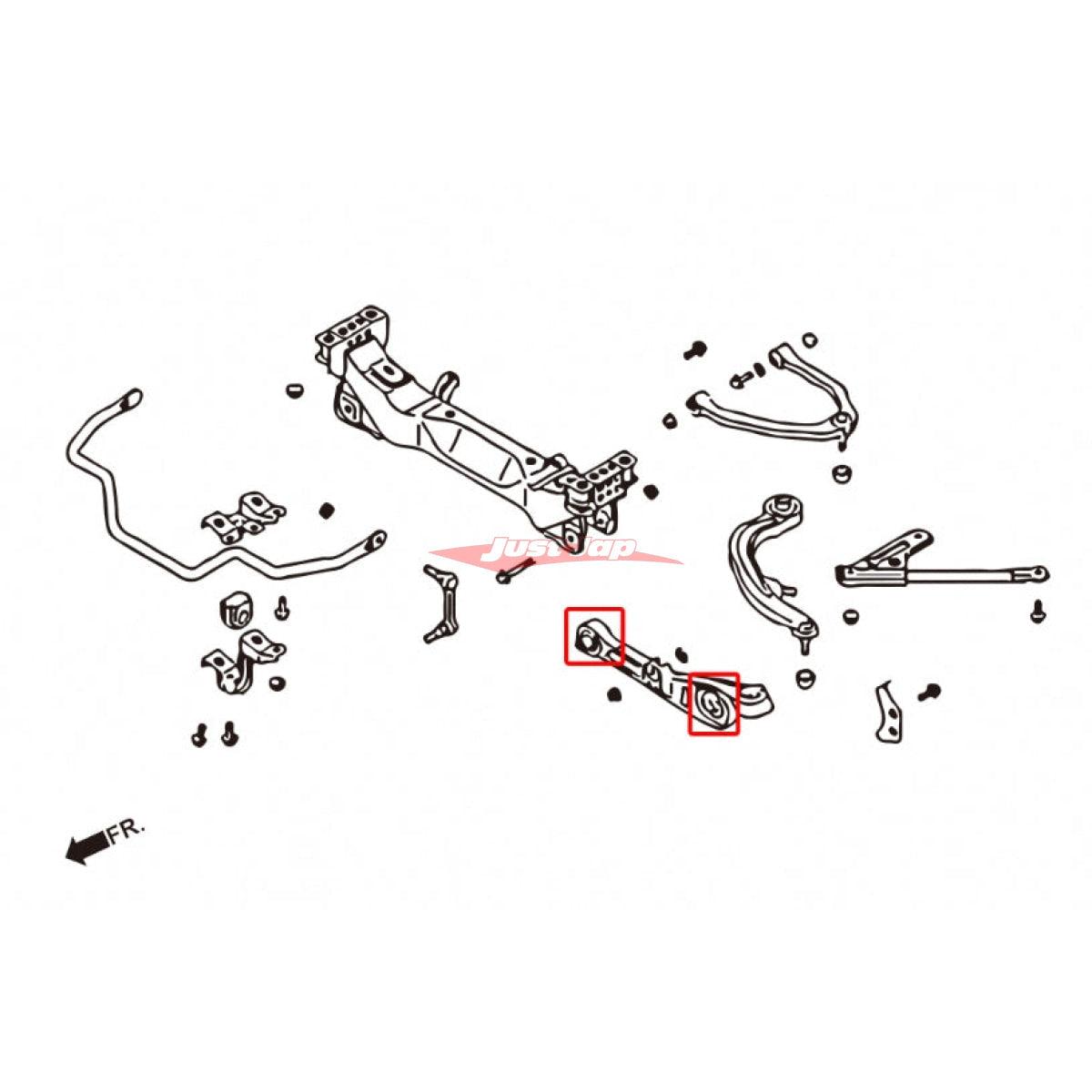 ZSS Front Lower Control Arm Bushing Set fits Nissan Z33 350Z & G35/V35 Skyline & M35 Stagea (AWD/RWD) SKYLINE