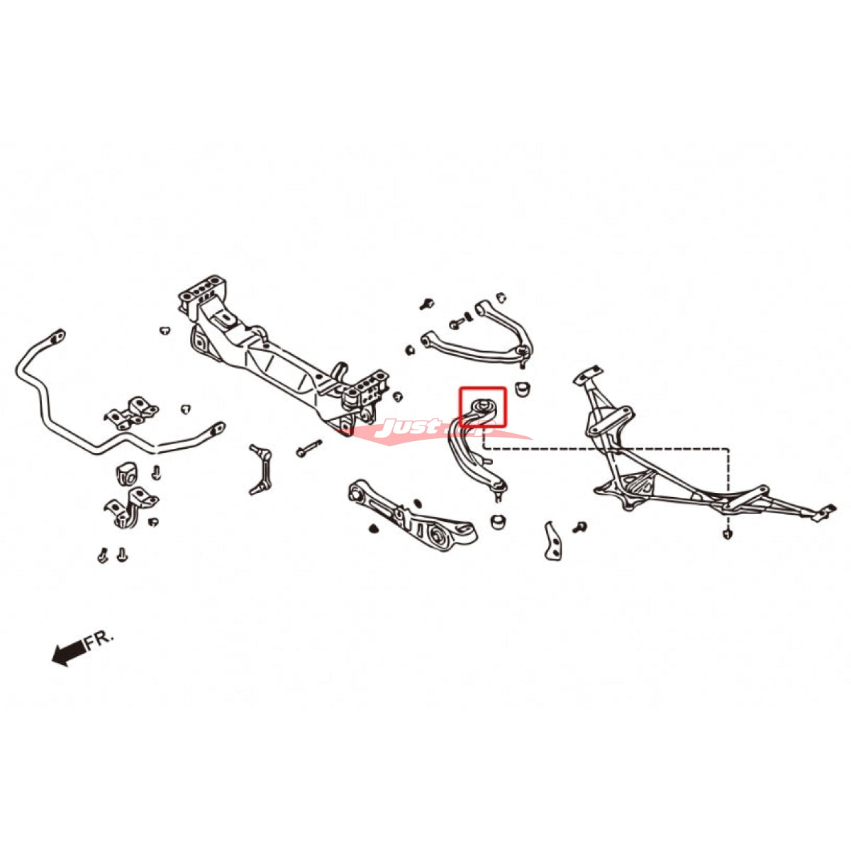 ZSS Front Tension Caster Rod Bushes Fits Nissan Z33 350Z & V35/G35 Skyline & NM35 Stagea (2WD/4WD)