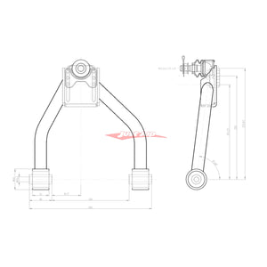 ZSS Front Upper Camber Arms (Hardened Rubber) Fits Lexus IS200/IS300 XE10, Toyota Chaser JZX110 & Altezza SXE10 98-05
