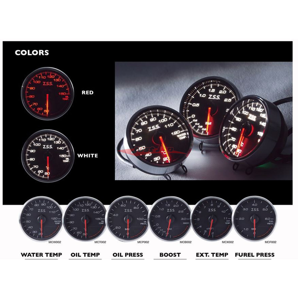 ZSS Racing Premium MC Meter - Oil Temperature Gauge