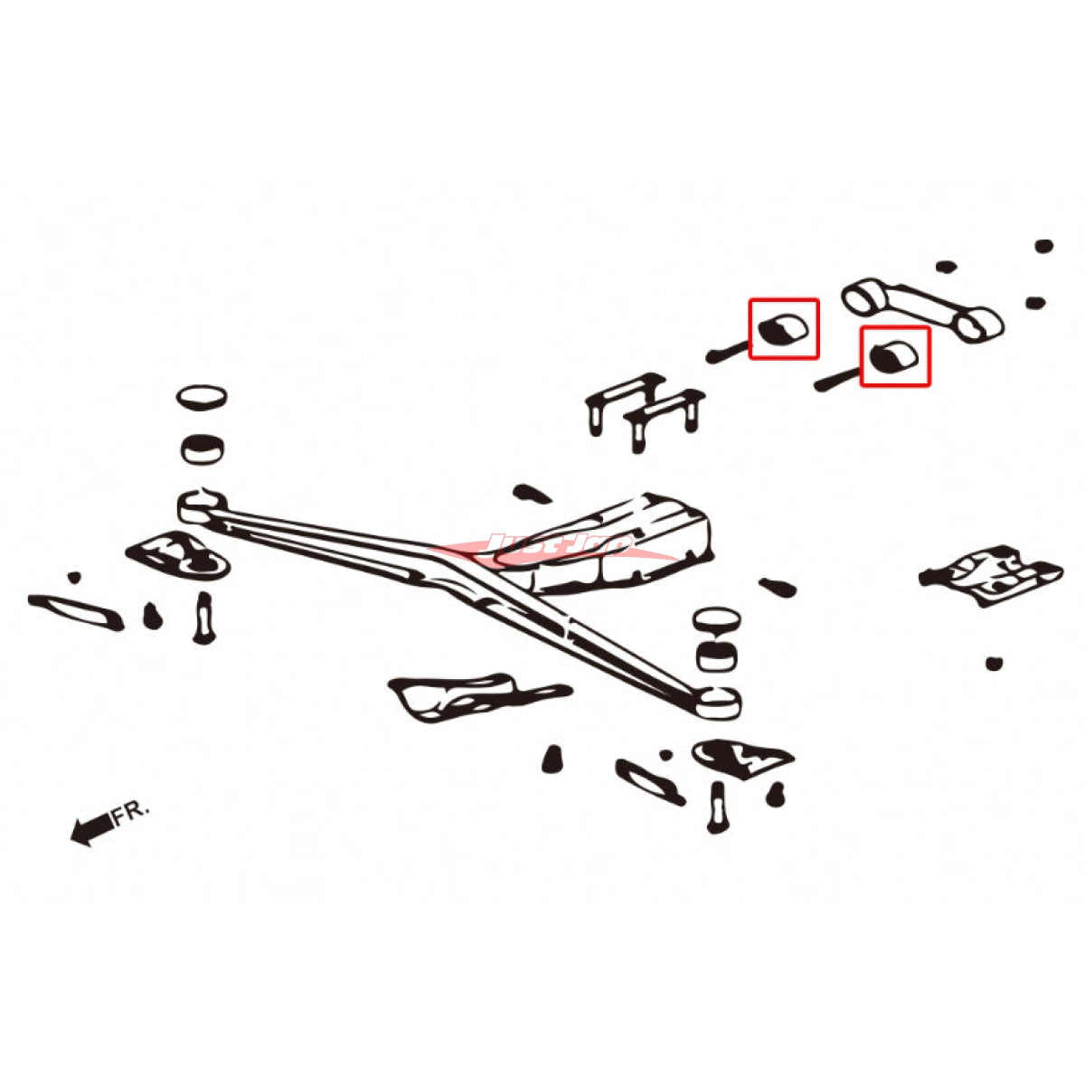 ZSS Rear Diff Supoort Member Bushings Fits Subaru Impreza (GC/GF/GM/GD/GG) & Forester (SF/SG)