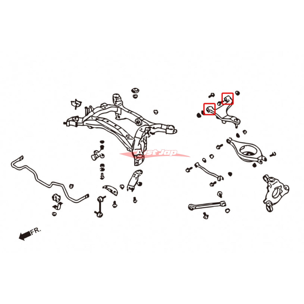 ZSS Rear Upper Arm Bushes (Harden Rubber) fits Nissan Z33 & Skyline V35