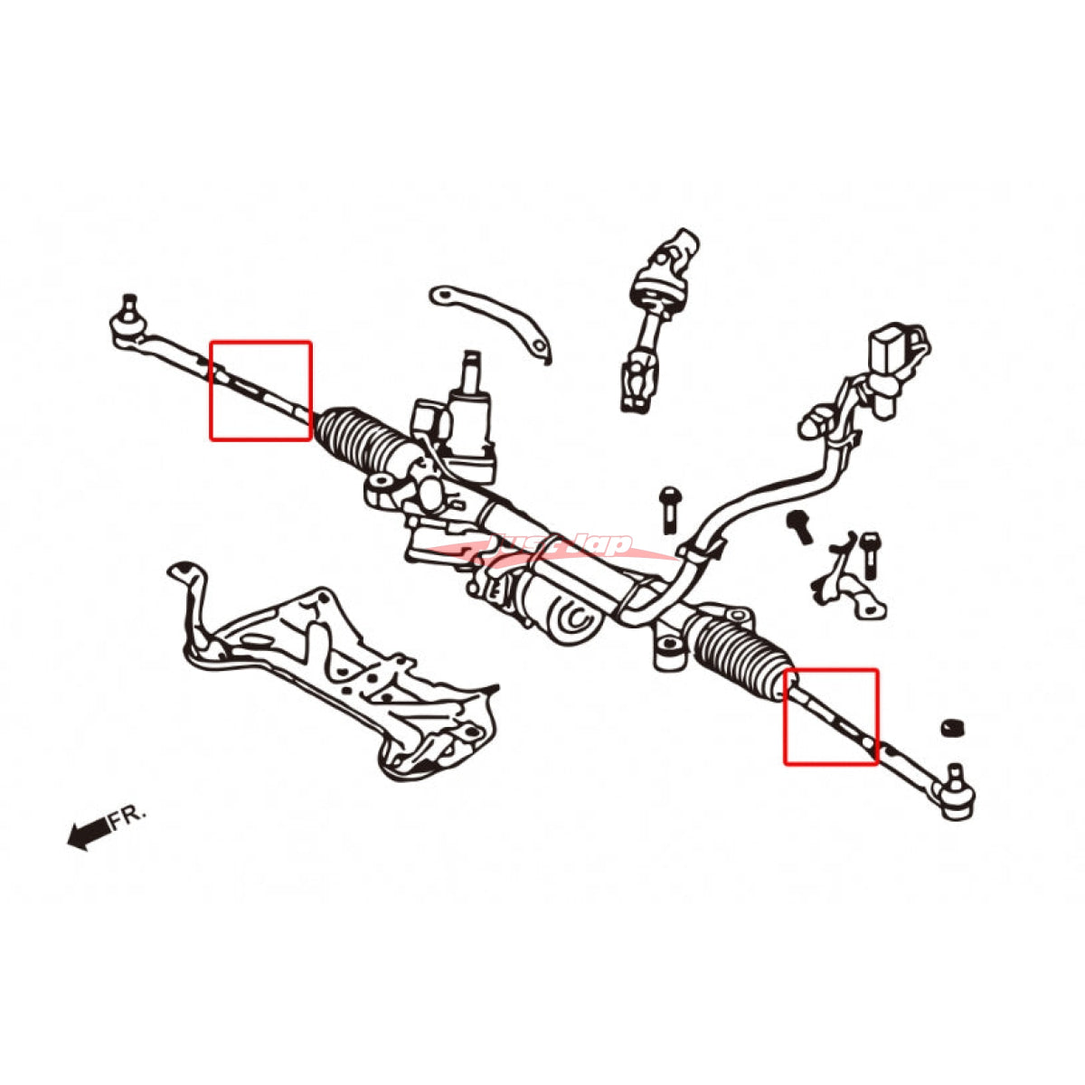 ZSS Steering Rack End Fits Subaru Impreza WRX GE/GH/GR/GV/XV/GP/GJ & Forester SH